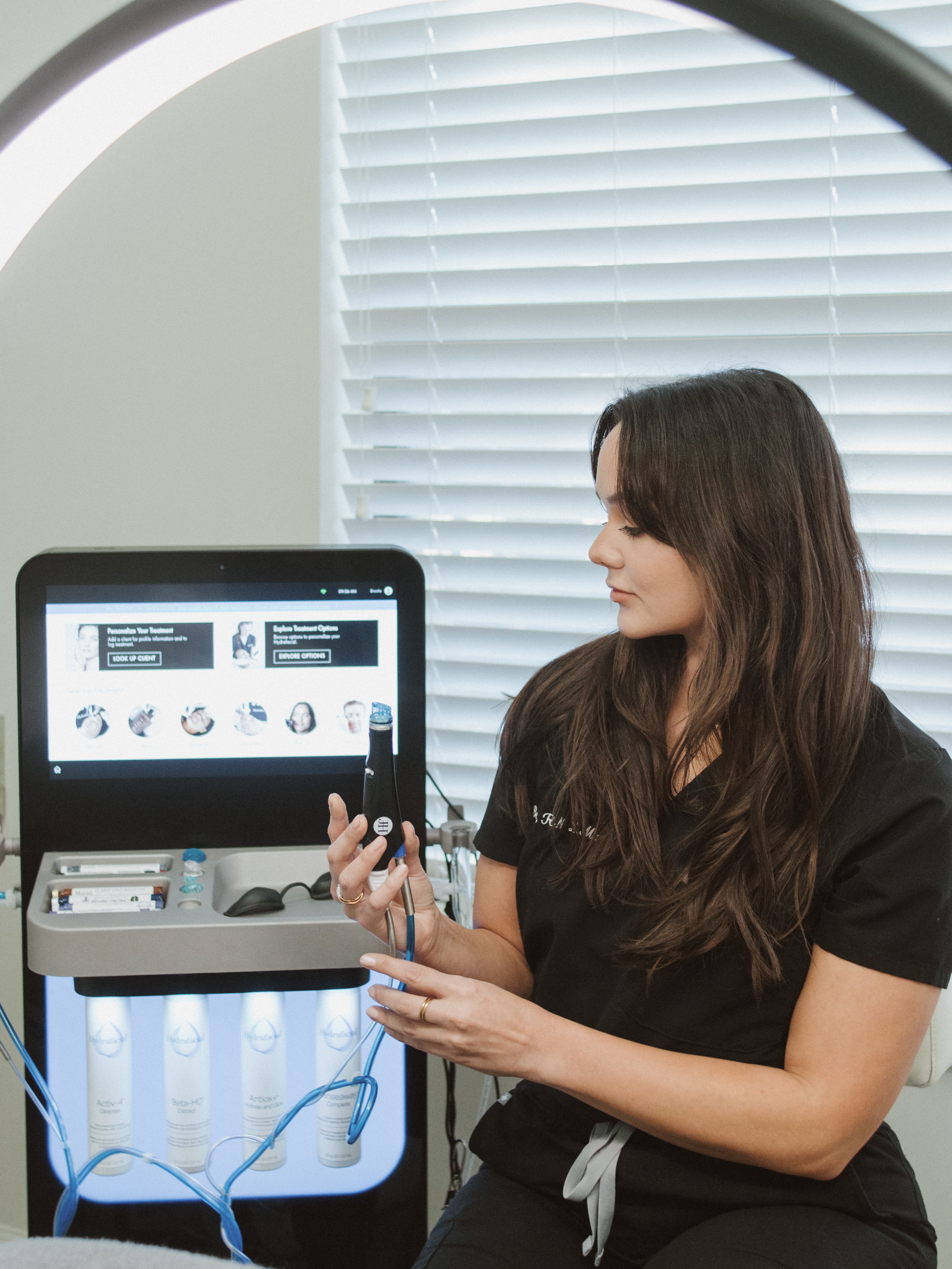 HydraFacial treatment at Laser and Aesthetic Center
